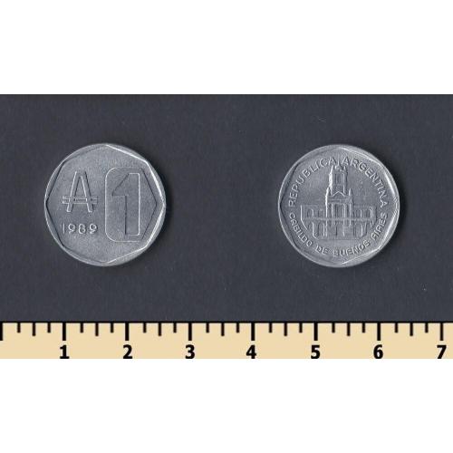 Аргентина 1 аустраль 1989