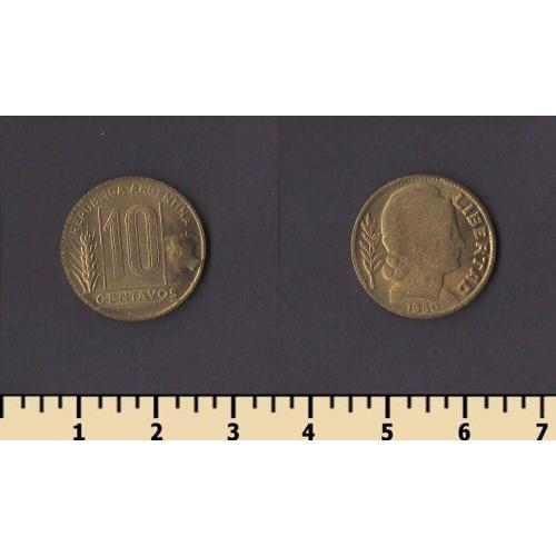 Аргентина 10 сентаво 1950