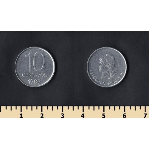 Аргентина 10 сентаво 1983
