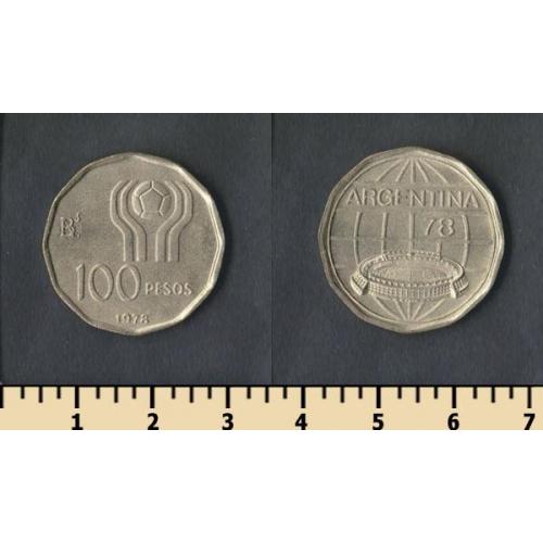Аргентина 100 песо 1977-1978
