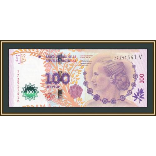 Аргентина 100 песо 2014-2015 P-358 (358b.3) UNC