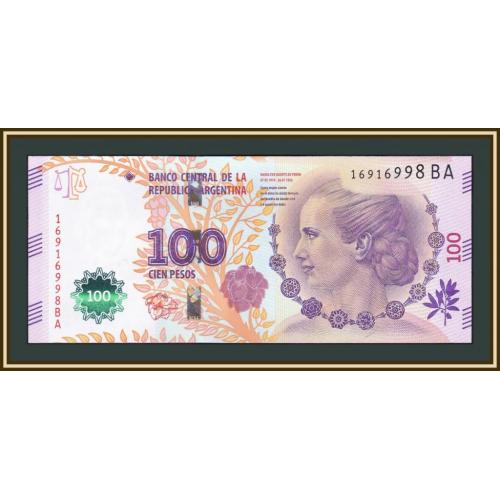 Аргентина 100 песо 2016 P-358 (358c) UNC