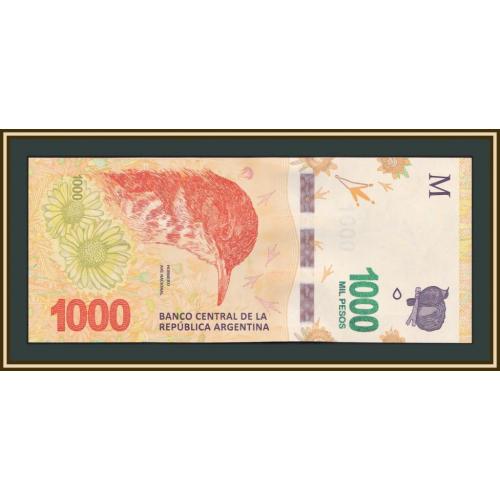 Аргентина 1000 песо 2019 P-366 (366d) UNC