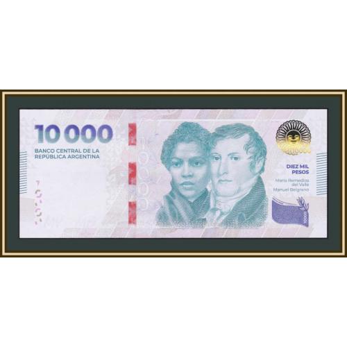 Аргентина 10000 песо 2024 P-372 UNC Новинка!