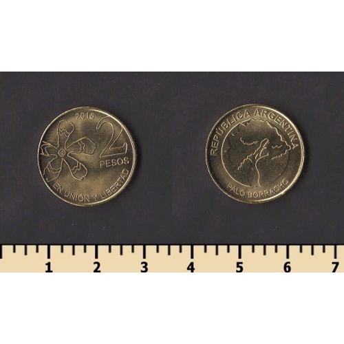 Аргентина 2 песо 2018