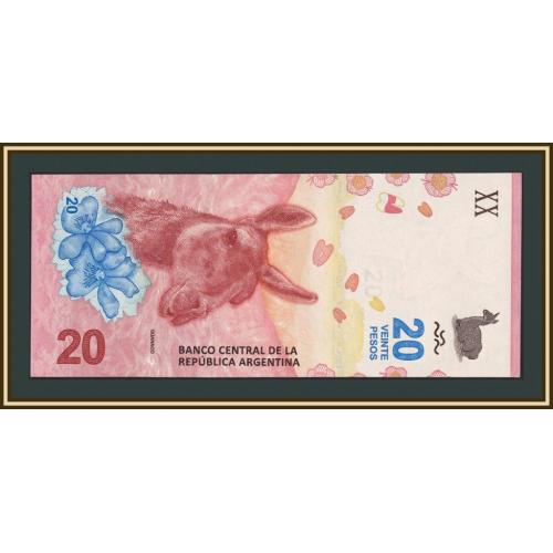 Аргентина 20 песо 2017 (2020) P-361 (361b) UNC