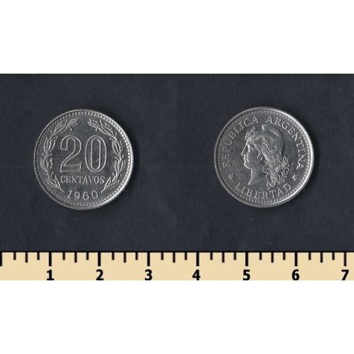 Аргентина 20 сентаво 1960
