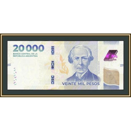 Аргентина 20000 песо 2024 P-370 UNC Новинка!