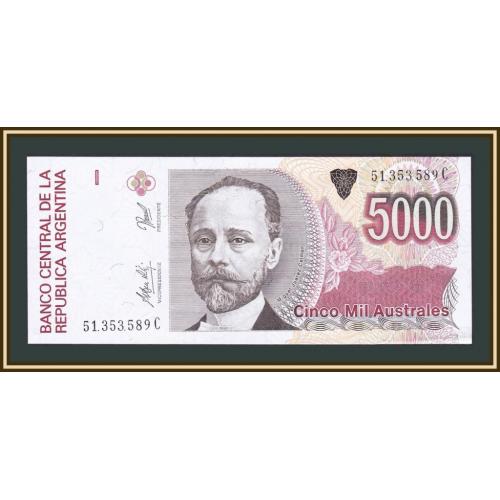 Аргентина 5000 аустралей 1990-1991 P-330 (330e) а-UNC