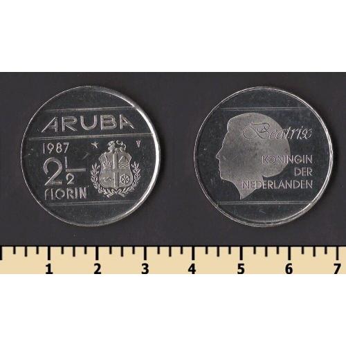 Аруба 2 1/2 флорина 1987