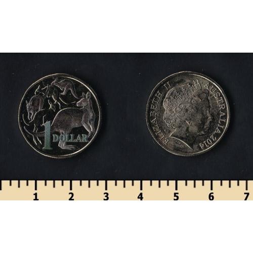 Австралия 1 доллар 2014