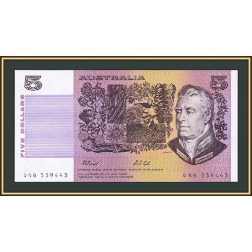 Австралия 5 долларов 1991 P-44 (44g) UNC