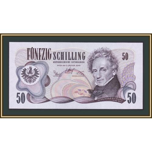 Австрия 50 шиллингов 1970 P-143 (143a) aUNC/UNC