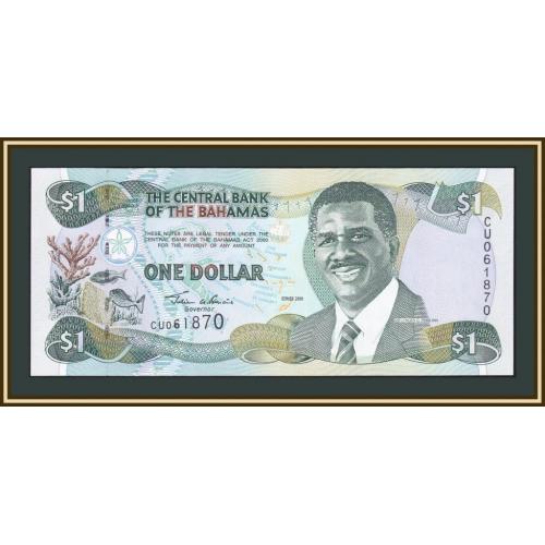 Багамские о-ва (Багамы) 1 доллар 2001 P-69 UNC