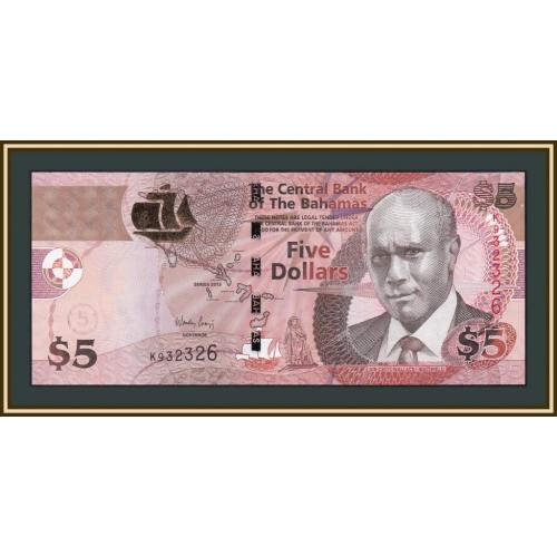 Багамские о-ва (Багамы) 5 долларов 2013 P-72 (72Aa) UNC