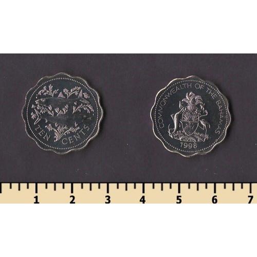 Багамские острова 10 центов 1998