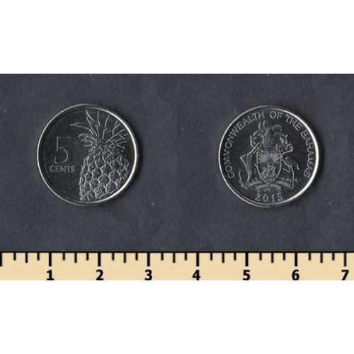 Багамские острова 5 центов 2015