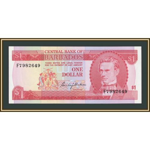 Барбадос 1 доллар 1973 P-29 (29a) UNC