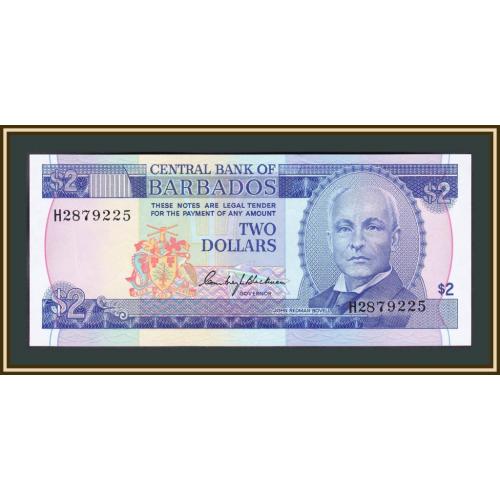 Барбадос 2 доллара 1980 P-30 (30a) UNC