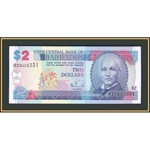 Барбадос 2 доллара 1999 P-54 (54b) UNC