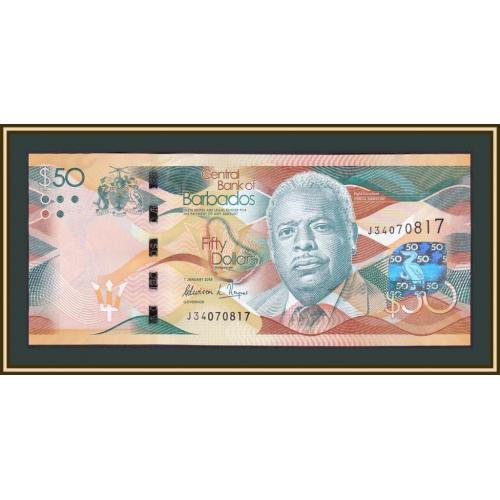 Барбадос 50 долларов 2018 P-77 (77с) UNC