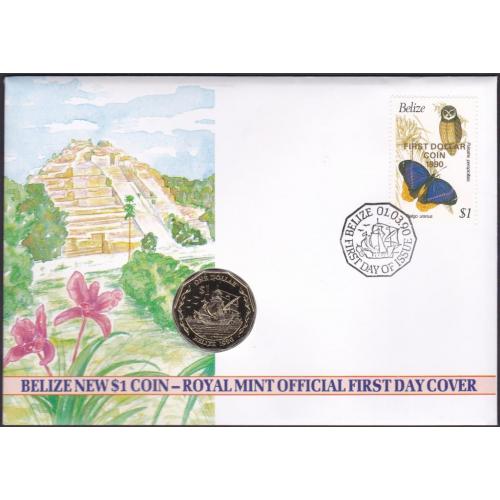 Белиз 1 доллар 1990