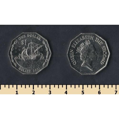 Белиз 1 доллар 2021