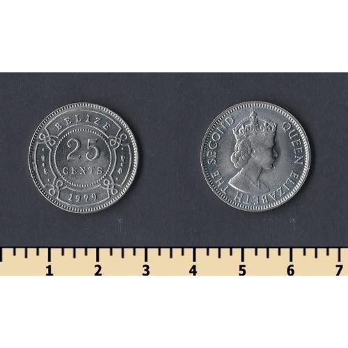 Белиз 25 центов 1979