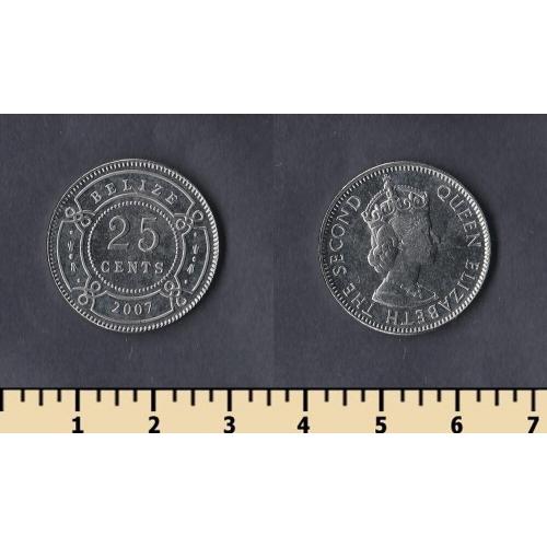 Белиз 25 центов 2007