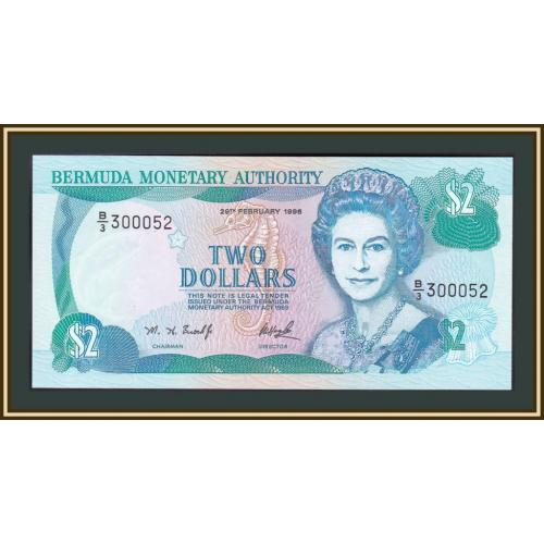 Бермудские о-ва (Бермуды) 2 доллара 1996 P-40 (40Aa) UNC