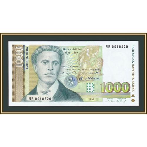Болгария 1000 лева 1997 P-110 (110a) UNC