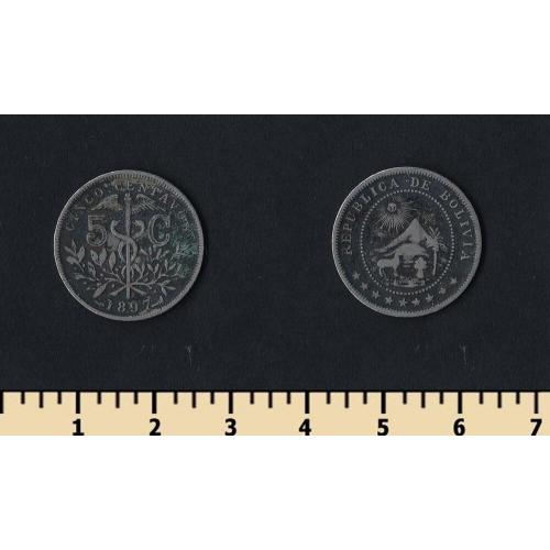 Боливия 5 сентаво 1897