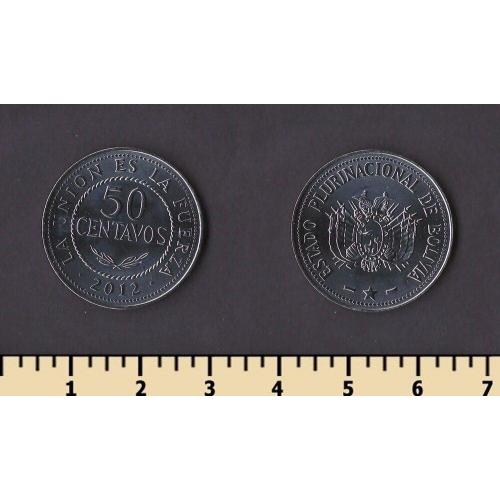 Боливия 50 сентаво 2012