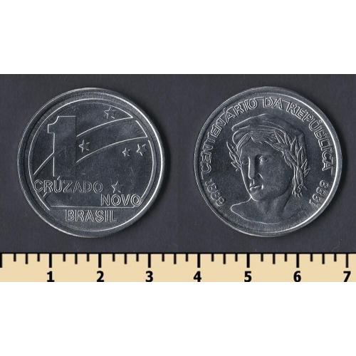 Бразилия 1 новый крузадо 1989