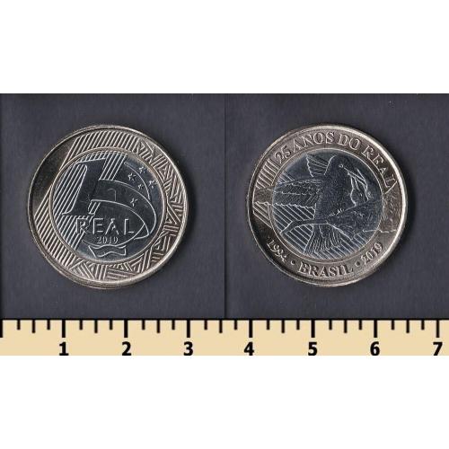 БРАЗИЛИЯ 1 РЕАЛ 2019