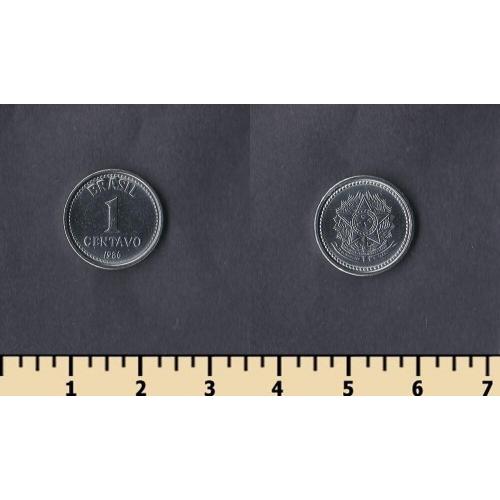 Бразилия 1 сентаво 1986