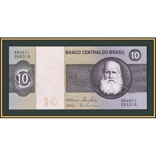 Бразилия 10 крузейро 1980 P-193 (193e) UNC