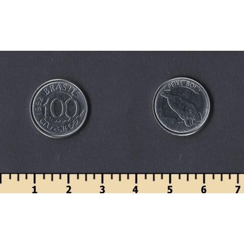 Бразилия 100 крузейро 1992