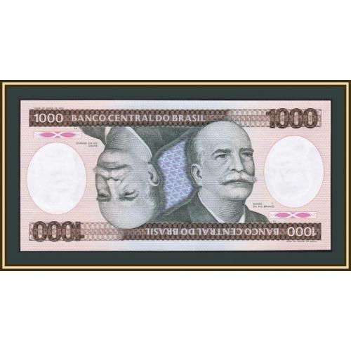 Бразилия 1000 крузейро 1986 P-201 (201d) UNC