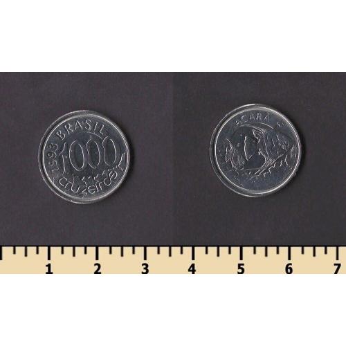 Бразилия 1000 крузейро 1993