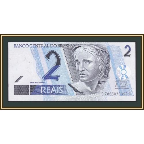 Бразилия 2 реала 2009 P-249 (249h) UNC
