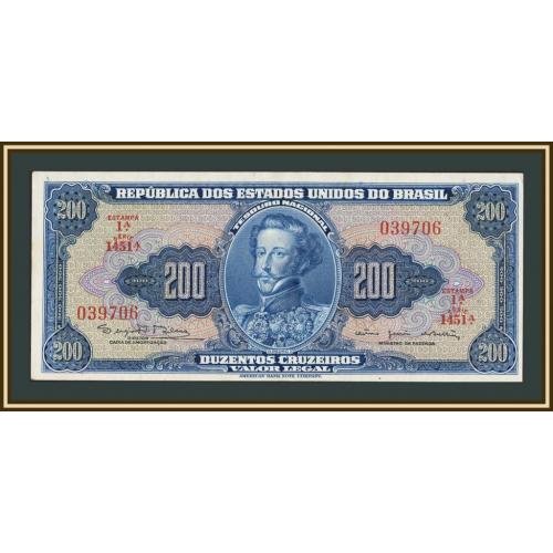 Бразилия 200 крузейро 1964 P-171 (171c) а-UNC