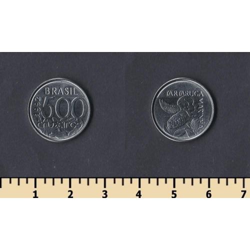 Бразилия 500 крузейро 1992