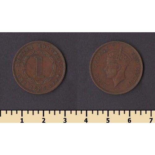 Британский Гондурас 1 цент 1949