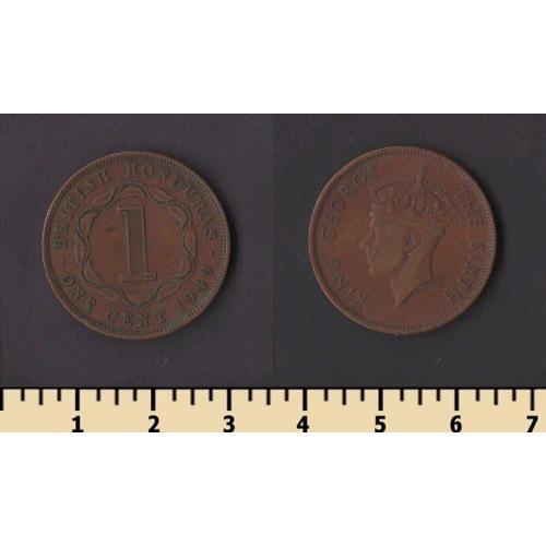 Британский Гондурас 1 цент 1949