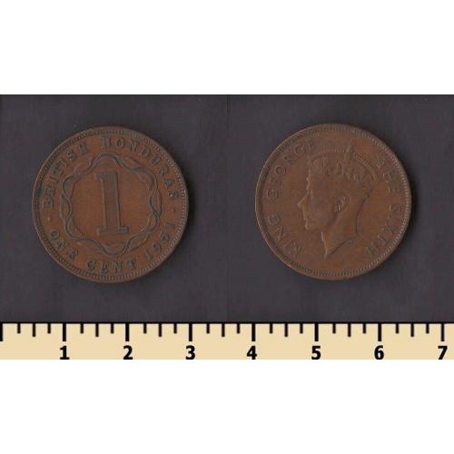 Британский Гондурас 1 цент 1951