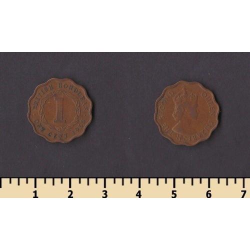 Британский Гондурас 1 цент 1965