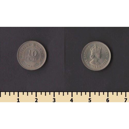 Британский Гондурас 10 центов 1965