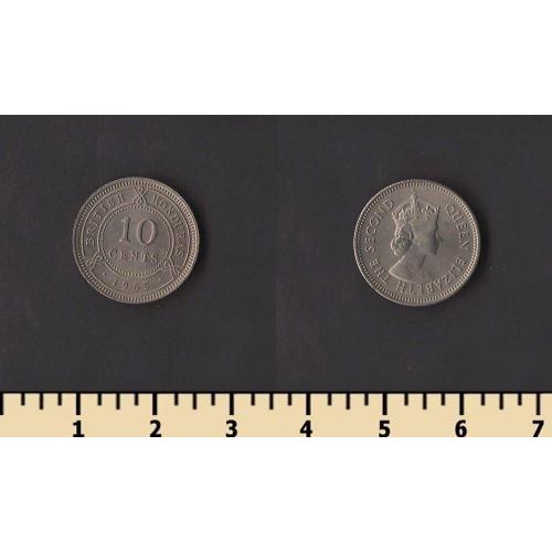 Британский Гондурас 10 центов 1965