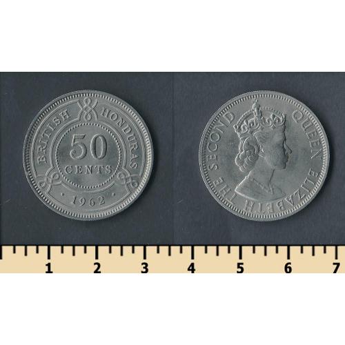 Британский Гондурас 50 центов 1962